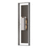 Hubbardton Forge Shadow Box Extra Tall Sconce in Coastal Oil Rubbed Bronze Finish Model: 302608-SKT-14-14-ZM0736