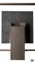 Hubbardton Forge Shadow Box Medium With Slate Dark Sky Friendly Outdoor Sconce in Coastal Oil Rubbed Bronze Finish Model: 302662-SKT-14-SL-ZM0850