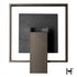Hubbardton Forge Shadow Box Medium With Slate Dark Sky Friendly Outdoor Sconce in Coastal Oil Rubbed Bronze Finish Model: 302662-SKT-14-SL-ZM0850