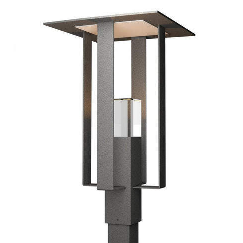 Hubbardton Forge Shadow Box Outdoor Post Light in Coastal Oil Rubbed Bronze Finish Model: 344830-SKT-14-72-ZM0687