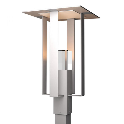 Hubbardton Forge Shadow Box Outdoor Post Light in Coastal Oil Rubbed Bronze Finish Model: 344830-SKT-14-72-ZM0687