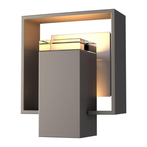 Hubbardton Forge Shadow Box Small Outdoor Sconce Model: 302601-SKT-10-10-ZM0546