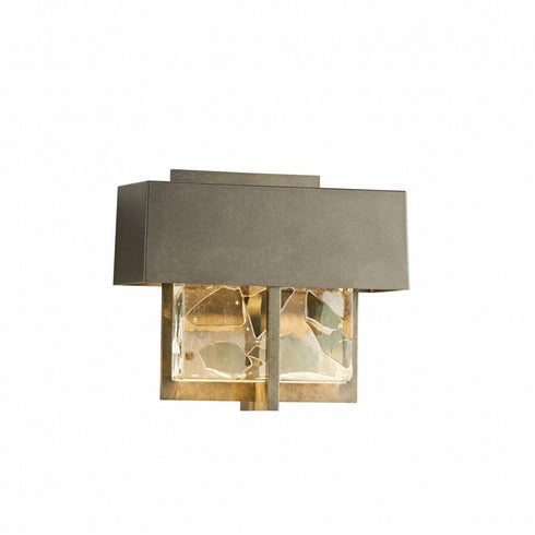 Hubbardton Forge Shard Small LED Outdoor Sconce in Coastal Oil Rubbed Bronze Finish Model: 302515-LED-14-YP0501
