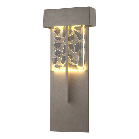 Hubbardton Forge Shard XL Outdoor Sconce in Coastal Oil Rubbed Bronze Finish Model: 302518-LED-14-YP0669