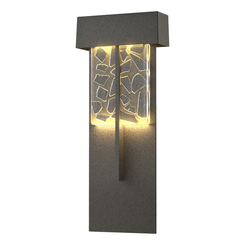 Hubbardton Forge Shard XL Outdoor Sconce in Coastal Oil Rubbed Bronze Finish Model: 302518-LED-14-YP0669