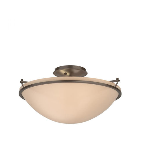 Hubbardton Forge Simple Lines Plain Large Semi Flush Model: 124304-SKT-82-GG0053