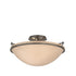 Hubbardton Forge Simple Lines Plain Large Semi Flush Model: 124304-SKT-82-GG0053