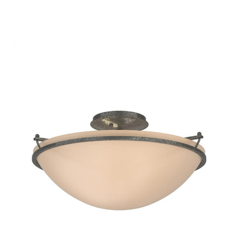 Hubbardton Forge Simple Lines Plain Large Semi Flush Model: 124304-SKT-82-GG0053