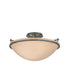 Hubbardton Forge Simple Lines Plain Large Semi Flush Model: 124304-SKT-82-GG0053