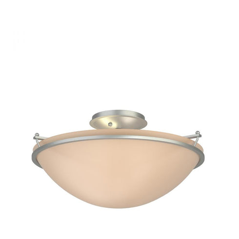 Hubbardton Forge Simple Lines Plain Large Semi Flush Model: 124304-SKT-82-GG0053