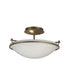 Hubbardton Forge Simple Lines Plain Small Semi Flush Model: 124302-SKT-82-GG0047