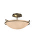 Hubbardton Forge Simple Lines Plain Small Semi Flush Model: 124302-SKT-82-GG0047