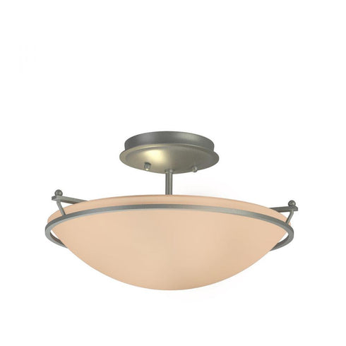 Hubbardton Forge Simple Lines Plain Small Semi Flush Model: 124302-SKT-82-GG0047