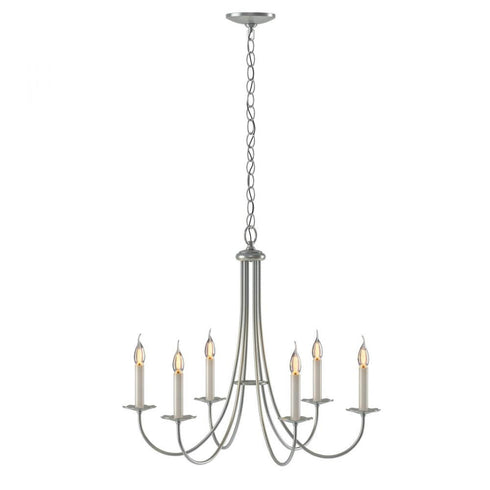 Hubbardton Forge Simple Lines Simple Sweep 6 Arm Chandelier Model: 101160-SKT-25