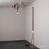 Hubbardton Forge SNAPS Floor to Ceiling Plug in LED Lamp in Black Finish Model: 402801-LED-STND-10-LC-AR