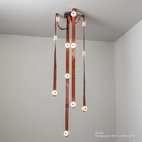 Hubbardton Forge SNAPS Large LED Pendant in Black Finish Model: 401316-LED-STND-10-LC-AR