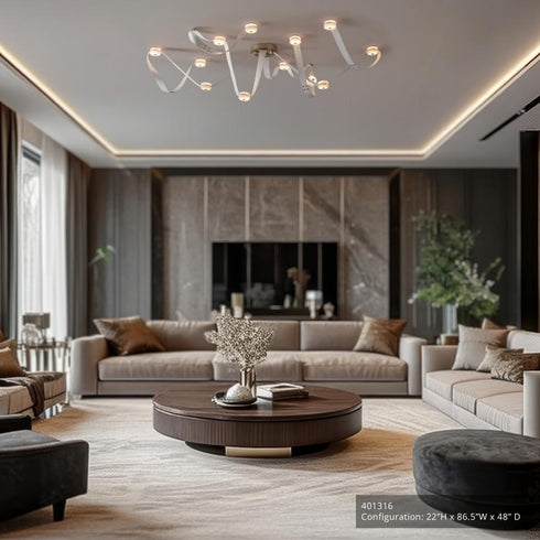 Hubbardton Forge SNAPS Large LED Pendant in Modern Brass Finish Model: 401316-LED-STND-86-LW-AR