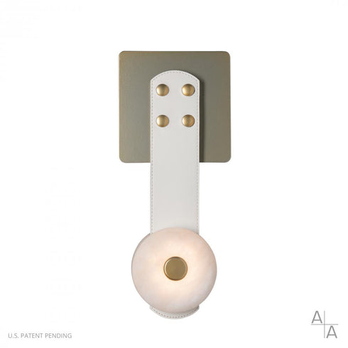 Hubbardton Forge SNAPS LED Sconce in Modern Brass Finish Model: 402031-LED-86-LW-AR