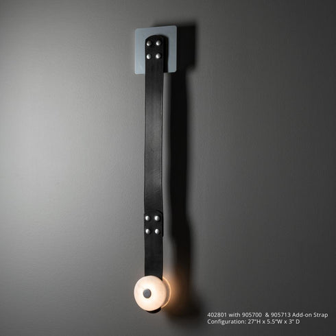 Hubbardton Forge SNAPS LED Sconce in Sterling Finish Model: 402031-LED-85-LK-AR