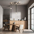 Hubbardton Forge SNAPS Medium LED Pendant in Sterling Finish Model: 401315-LED-STND-85-LK-AR