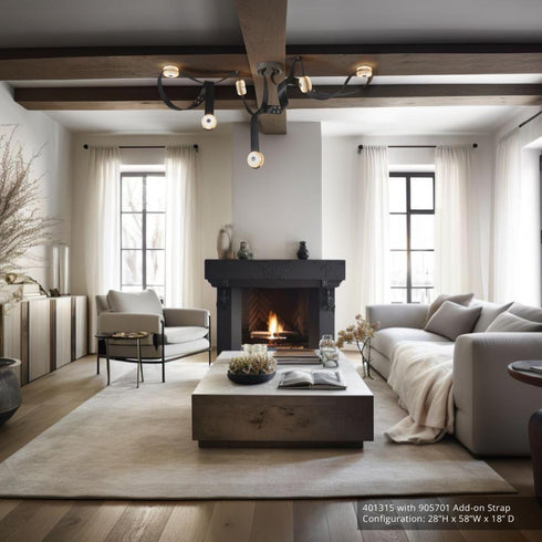 Hubbardton Forge SNAPS Medium LED Pendant in Sterling Finish Model: 401315-LED-STND-85-LK-AR
