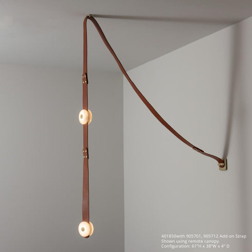 Hubbardton Forge SNAPS Small LED Pendant in Modern Brass Finish Model: 401850-LED-STND-86-LC-AR