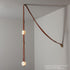 Hubbardton Forge SNAPS Small LED Pendant in Modern Brass Finish Model: 401850-LED-STND-86-LC-AR