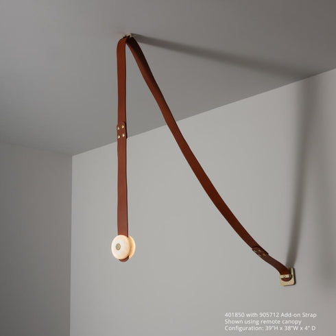 Hubbardton Forge SNAPS Small LED Pendant in Modern Brass Finish Model: 401850-LED-STND-86-LC-AR