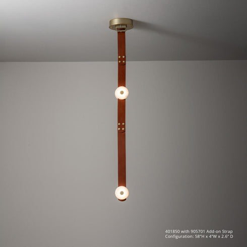 Hubbardton Forge SNAPS Small LED Pendant in Modern Brass Finish Model: 401850-LED-STND-86-LC-AR