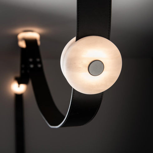 Hubbardton Forge SNAPS Small LED Pendant in Sterling Finish Model: 401850-LED-STND-85-LK-AR