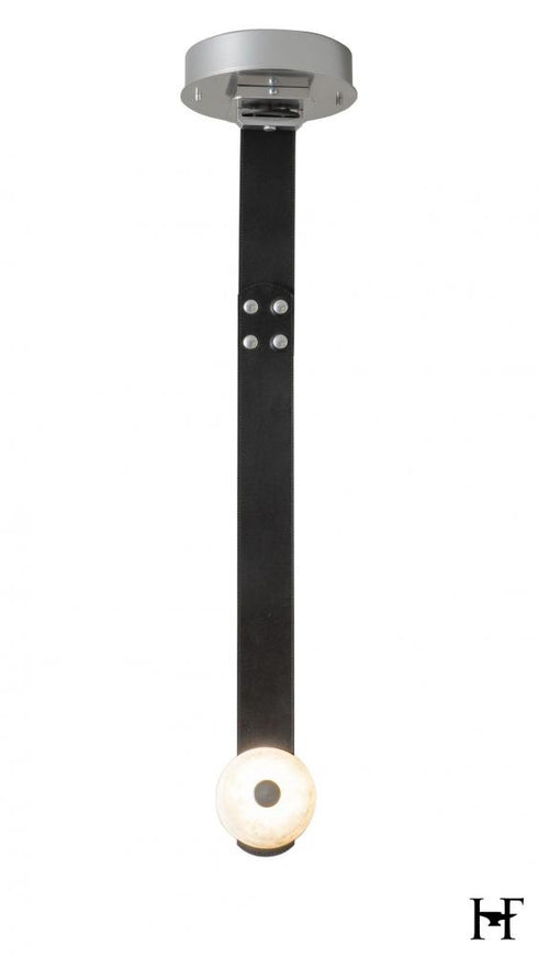 Hubbardton Forge SNAPS Small LED Pendant in Sterling Finish Model: 401850-LED-STND-85-LK-AR
