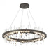 Hubbardton Forge Solitude Circular LED Pendant in Bronze Finish Model: 139915-LED-STND-05-CR