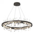 Hubbardton Forge Solitude Circular LED Pendant in Bronze Finish Model: 139915-LED-STND-05-CR