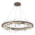 Hubbardton Forge Solitude Circular LED Pendant in Bronze Finish Model: 139915-LED-STND-05-CR