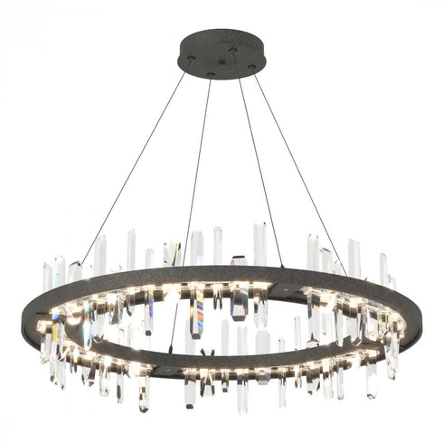 Hubbardton Forge Solitude Circular LED Pendant in Bronze Finish Model: 139915-LED-STND-05-CR