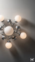 Hubbardton Forge Sprig 6 Light Semi Flush in Sterling Finish Model: 128716-SKT-85-GG0639
