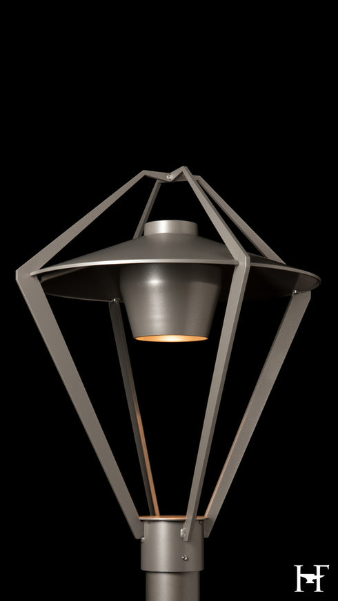 Hubbardton Forge Stellar Dark Sky Friendly Post Light in Coastal Burnished Steel Finish Model: 342652-SKT-78-78