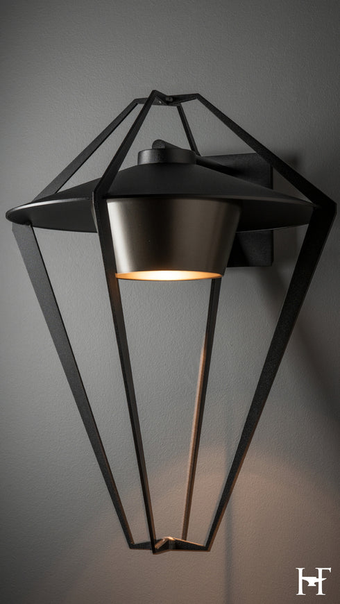 Hubbardton Forge Stellar Large Dark Sky Friendly Outdoor Sconce in Coastal Black Finish Model: 302654-SKT-80-77
