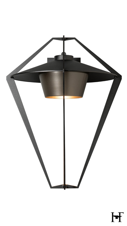 Hubbardton Forge Stellar Large Dark Sky Friendly Outdoor Sconce in Coastal Black Finish Model: 302654-SKT-80-77