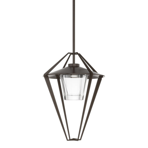 Hubbardton Forge Stellar Large Outdoor Pendan Semi Flush in Coastal Oil Rubbed Bronze Finish Model: 362651-SKT-MULT-14-ZM0727