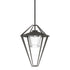 Hubbardton Forge Stellar Large Outdoor Pendan Semi Flush in Coastal Oil Rubbed Bronze Finish Model: 362651-SKT-MULT-14-ZM0727