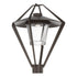 Hubbardton Forge Stellar Post Light in Coastal Oil Rubbed Bronze Finish Model: 342651-SKT-14-ZM0727