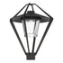 Hubbardton Forge Stellar Post Light in Coastal Oil Rubbed Bronze Finish Model: 342651-SKT-14-ZM0727