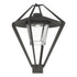 Hubbardton Forge Stellar Post Light in Coastal Oil Rubbed Bronze Finish Model: 342651-SKT-14-ZM0727