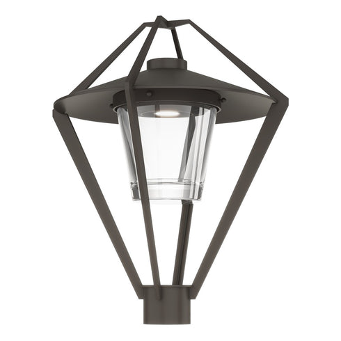 Hubbardton Forge Stellar Post Light in Coastal Oil Rubbed Bronze Finish Model: 342651-SKT-14-ZM0727