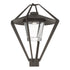 Hubbardton Forge Stellar Post Light in Coastal Oil Rubbed Bronze Finish Model: 342651-SKT-14-ZM0727