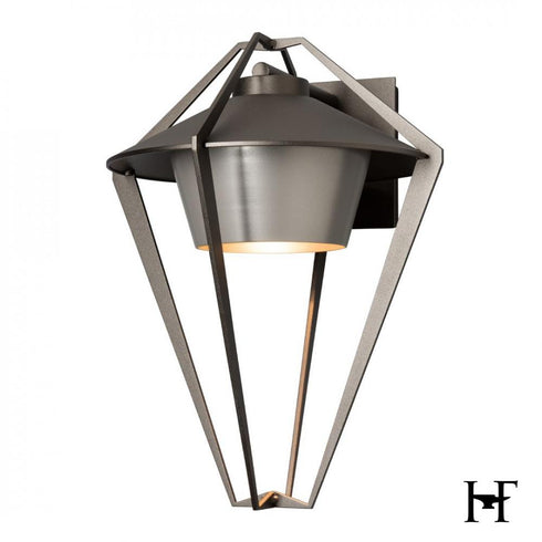 Hubbardton Forge Stellar Small Dark Sky Friendly Outdoor Sconce in Coastal Oil Rubbed Bronze Finish Model: 302653-SKT-14-78