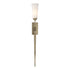Hubbardton Forge Sweeping Taper ADA Sconce in Bronze Finish Model: 204529-SKT-05-GG0350
