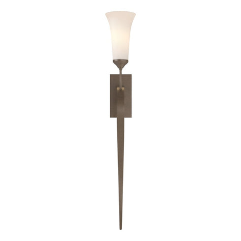 Hubbardton Forge Sweeping Taper Sconce in Bronze Finish Model: 204526-SKT-05-GG0068