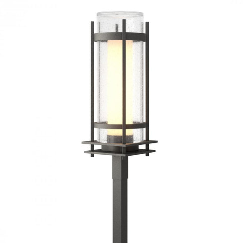 Hubbardton Forge Torch Outdoor Post Light in Coastal Oil Rubbed Bronze Finish Model: 345897-SKT-14-ZS0684